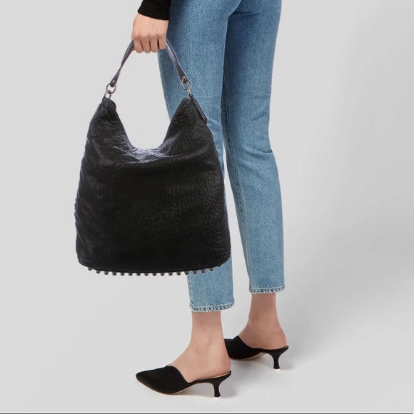 Alexander Wang XL Black Leather Handbag - Picture 4 of 12